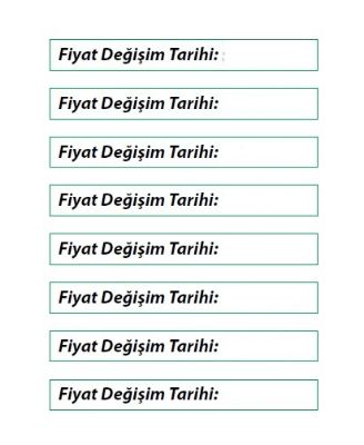 SB - Fiyat Değişim Tarihi Sticker resmi