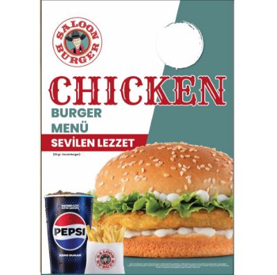 Chicken Burger  Vinil Poster resmi