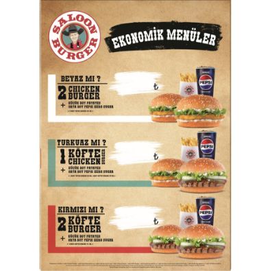 Ekonomik Menüler - Kağıt Poster - 50x70  resmi
