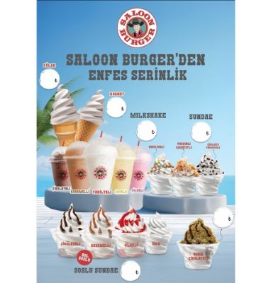 Dondurma  Kağıt Poster - Milkshake'li resmi