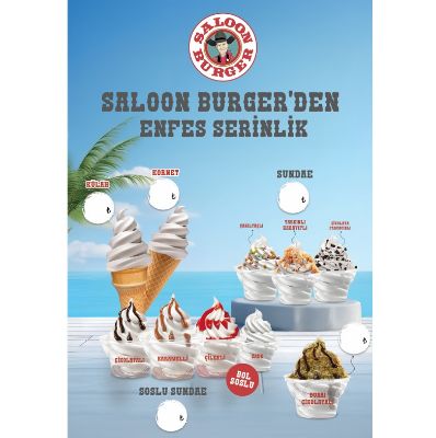 Dondurma  Kağıt Poster - Milkshake'siz resmi