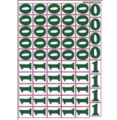 Fiyat Sticker - 0 -1 / Menuboard resmi