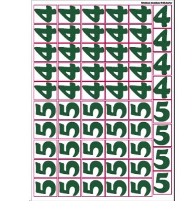 Fiyat Sticker -4 -5 / Menuboard   resmi