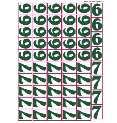 Fiyat Sticker -6 -7 / Menuboard  resmi